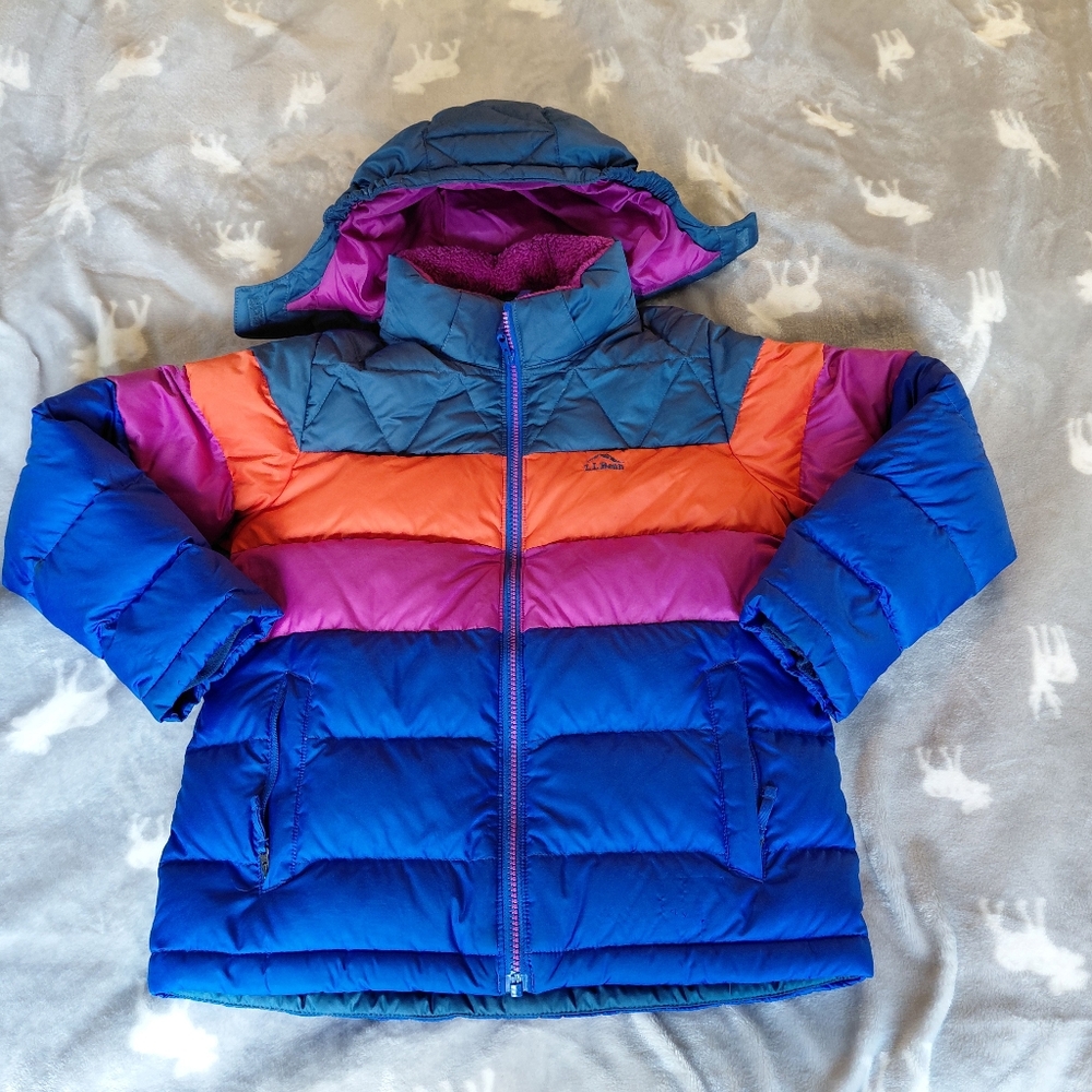 Ll Bean Colorblock Puffer Jacket